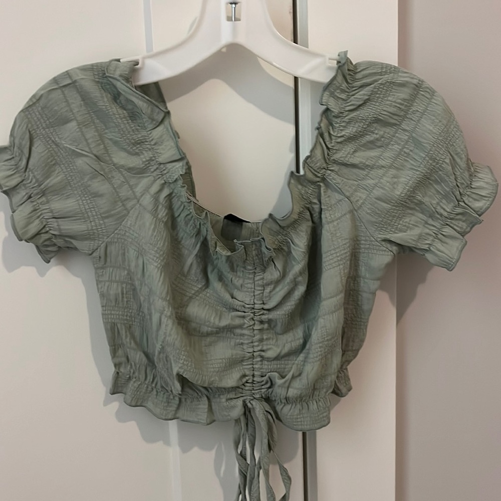 Shein cropped/ singed shirt